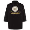 Ten Pearl Button Black Chef Coat Thumbnail